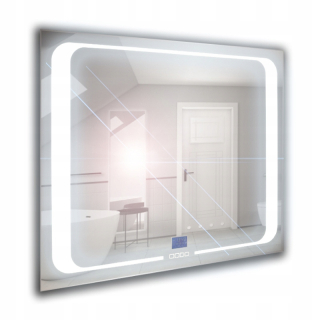 Kúpeľňové LED zrkadlo 100x65 cm s dotykovým panelom a vyhrievanou matou